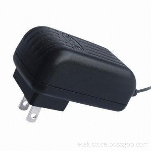 Power Adapter with USA AC Plug and 12W Output Power
